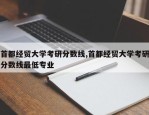 首都经贸大学考研分数线,首都经贸大学考研分数线最低专业
