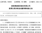 景峰医药股价波动大，停牌核查！深交所加强风险警示股监控