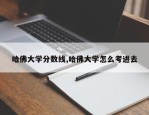 哈佛大学分数线,哈佛大学怎么考进去