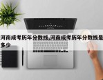 河南成考历年分数线,河南成考历年分数线是多少