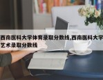 西南医科大学体育录取分数线,西南医科大学艺术录取分数线