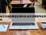 哈尔滨高校舞蹈比赛时间,哈尔滨舞蹈专业学校