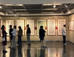卢中南携詹广泉师生楷书作品联展在上海图书馆开幕