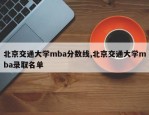 北京交通大学mba分数线,北京交通大学mba录取名单