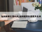 加纳刚果比赛时间,加纳国家队最新大名单