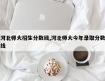 河北师大招生分数线,河北师大今年录取分数线