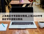 上海各区中考录取分数线,上海2020中考各区学校录取分数线