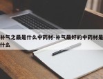 补气之最是什么中药材-补气最好的中药材是什么