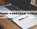 南昌莲塘一中分数线,南昌莲塘一中分数线是多少