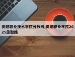 贵阳职业技术学院分数线,贵阳职业学院2025录取线