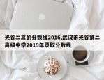 光谷二高的分数线2016,武汉市光谷第二高级中学2019年录取分数线