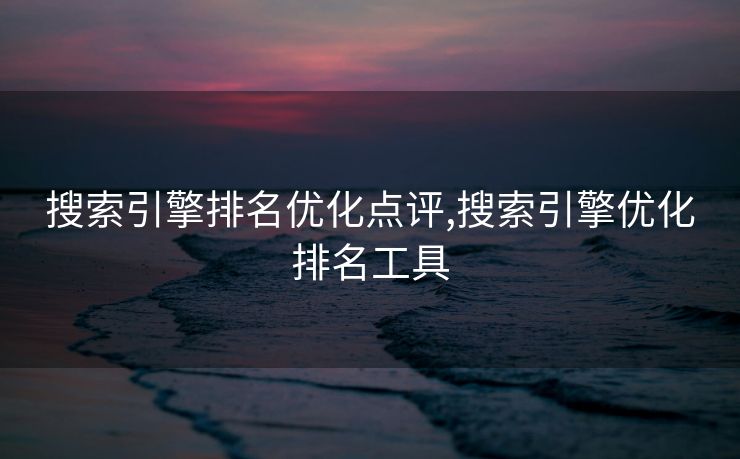 搜索引擎排名优化点评,搜索引擎优化排名工具