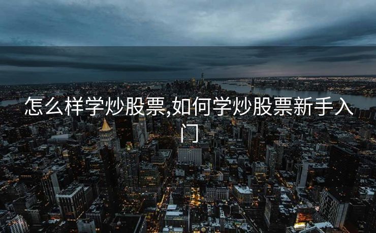 怎么样学炒股票,如何学炒股票新手入门