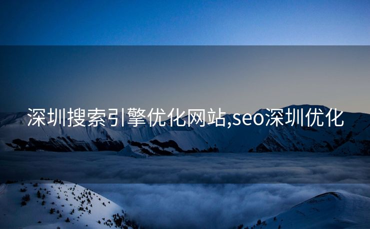 深圳搜索引擎优化网站,seo深圳优化