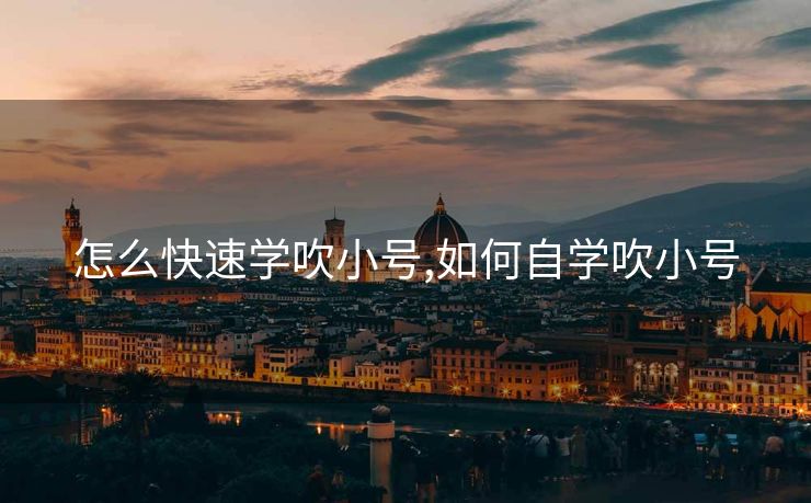 怎么快速学吹小号,如何自学吹小号