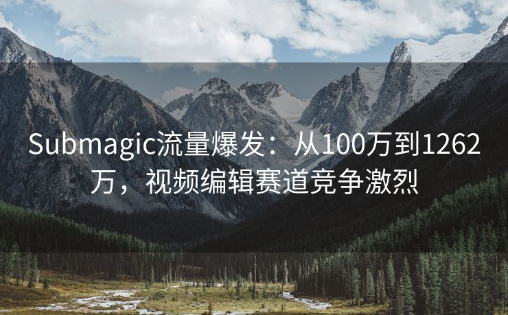 Submagic流量爆发：从100万到1262万，视频编辑赛道竞争激烈