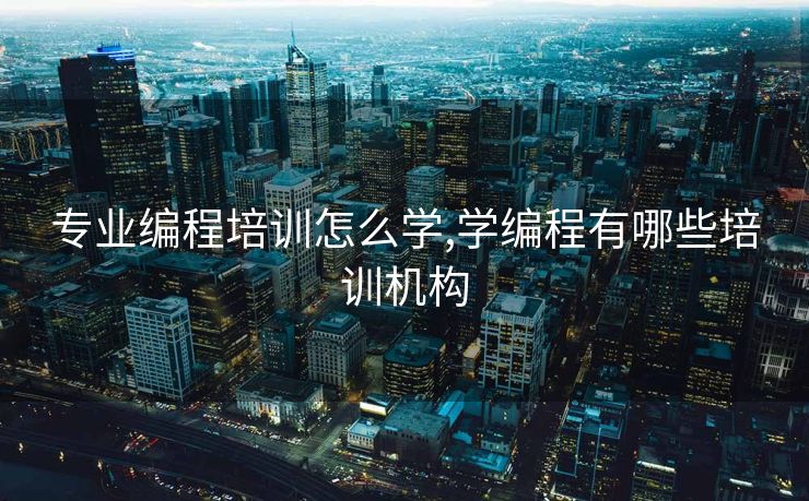 专业编程培训怎么学,学编程有哪些培训机构