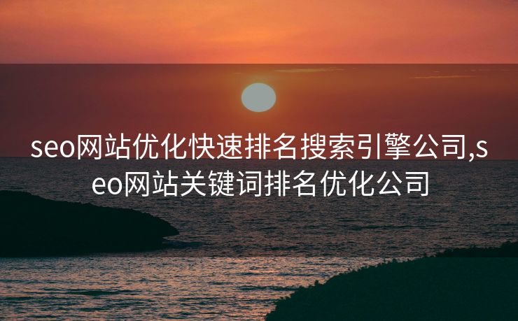 seo网站优化快速排名搜索引擎公司,seo网站关键词排名优化公司