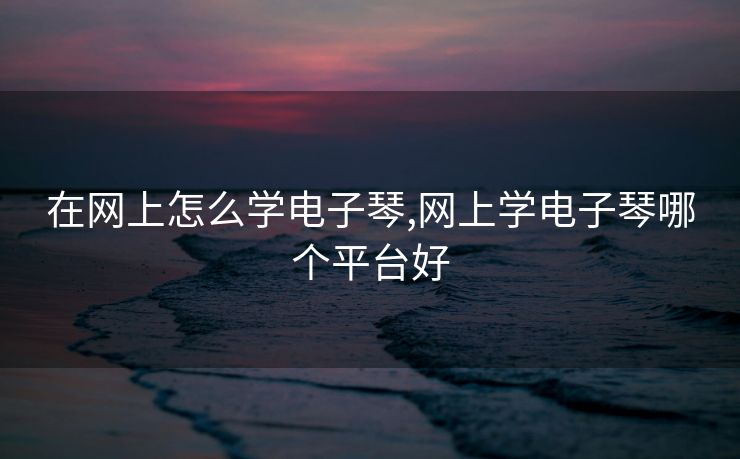 在网上怎么学电子琴,网上学电子琴哪个平台好