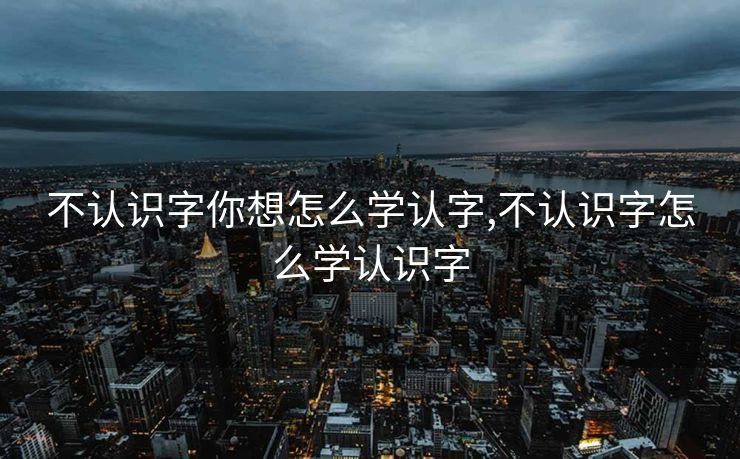 不认识字你想怎么学认字,不认识字怎么学认识字