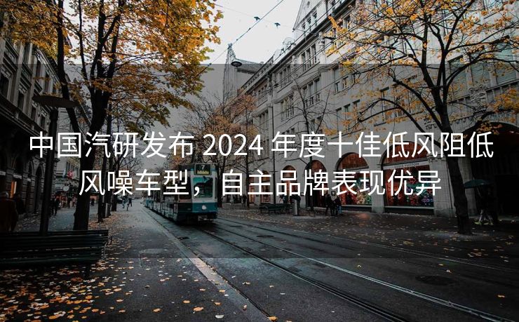 中国汽研发布 2024 年度十佳低风阻低风噪车型，自主品牌表现优异